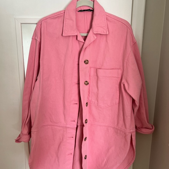 Zara Jackets & Coats Zara Oversized Denim Jacket Poshmark